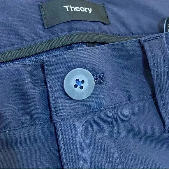 Theory navy pants trousers size 34 capsule wardrobe minimalist - Picture 4 of 5